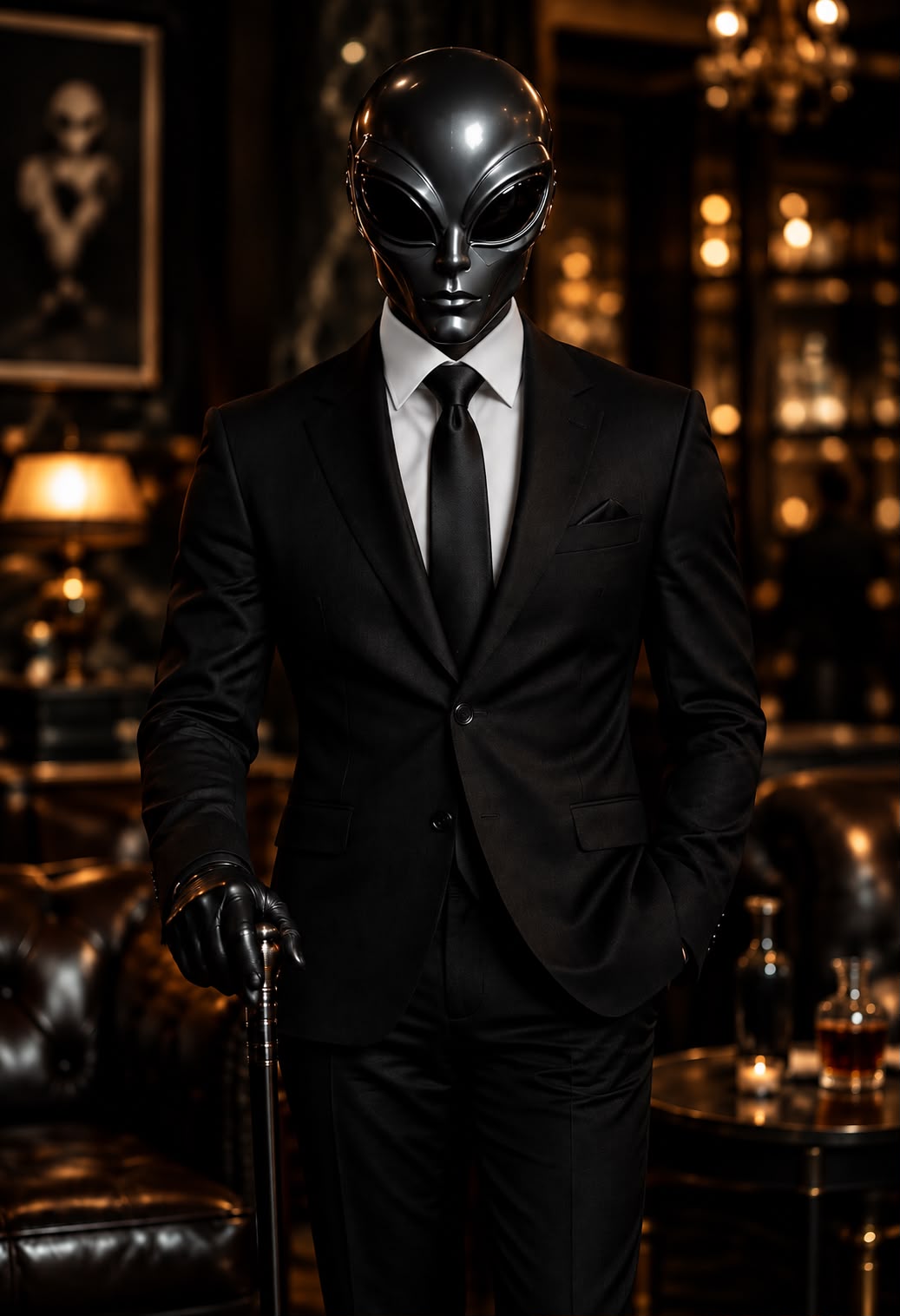 Alpha, the leader, black mask