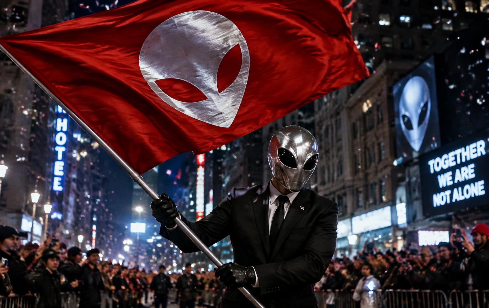 Grays Gang flag at a city event
